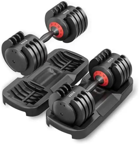 20kg Adjustable Dumbbell Set – 5-in-1 with Anti-Slip Handle | Home Gym